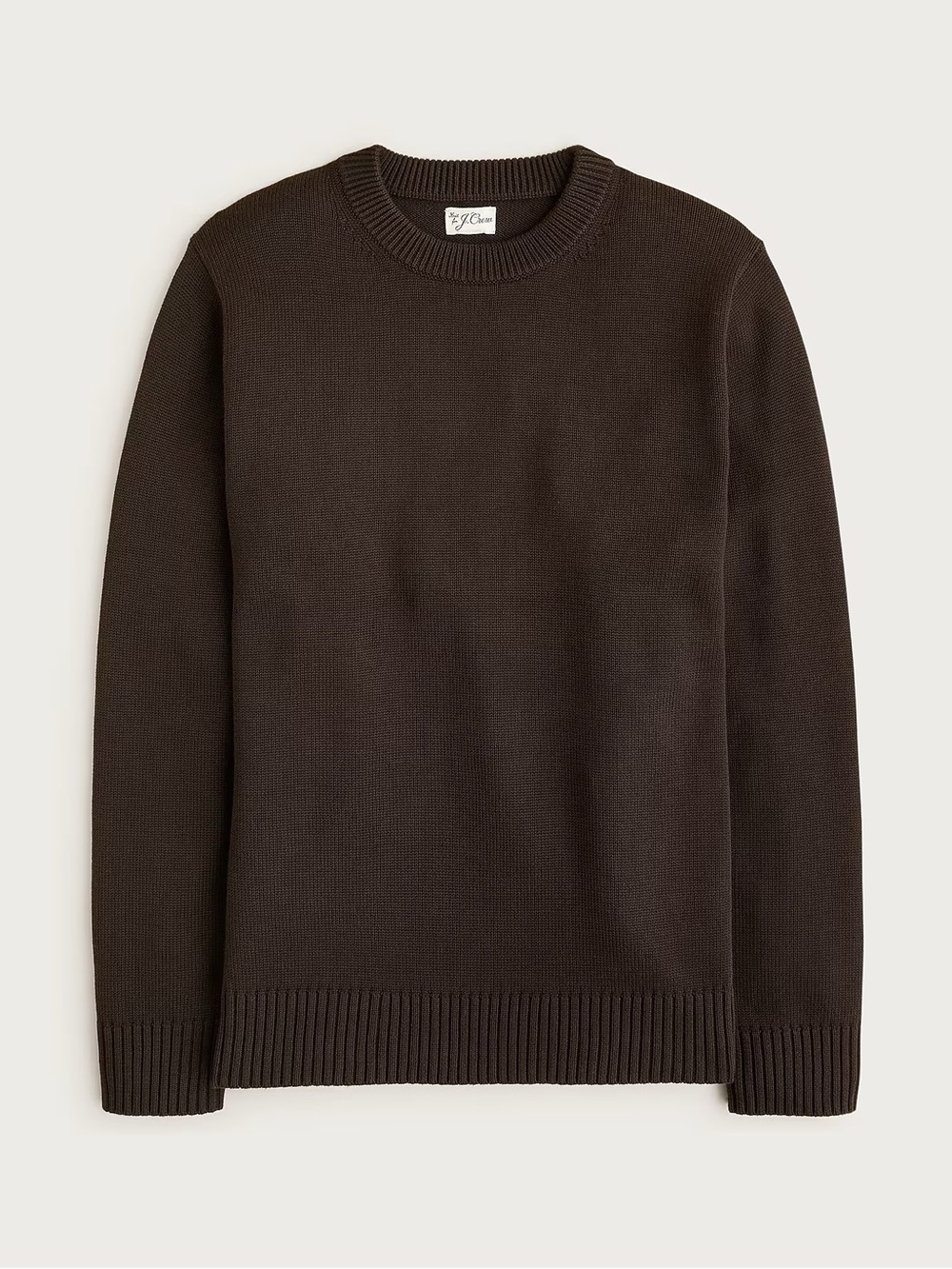 J. CREW Heritage cotton crewneck sweater in Earthen Umber Size L NWD $98 CO891 - Picture 5 of 9